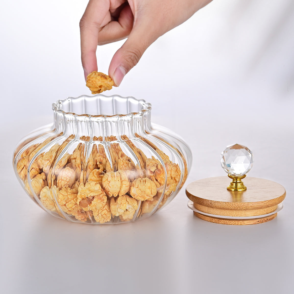 Borosilicate Glass Coffee & Tea Storage Jar with Airtight Lid